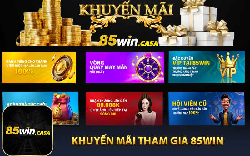 Các Ưu Đãi Dành Cho Thành Viên Mới Tại 85Win